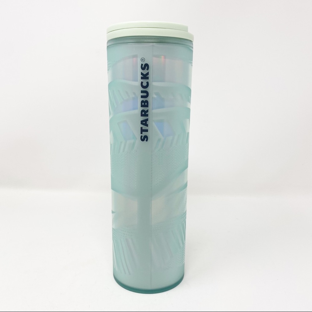 STARBUCKS‎ LIMITED EDITION Mint Etched Ribbon Swirl Tumbler
